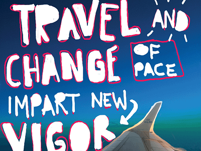 Day 15 - Travel illustration inktober photoshop planes travel