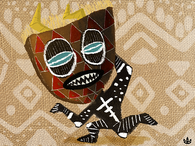 Day 30 - Mask africa illustration mask