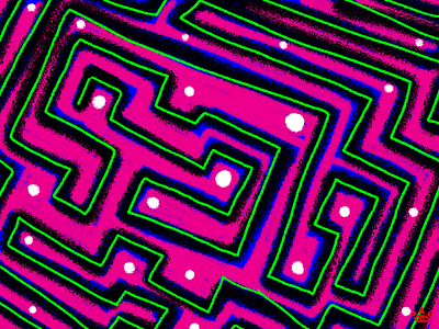 Maze art illustration photoshop