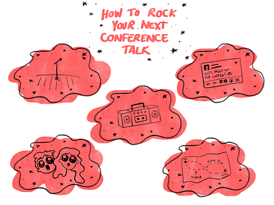 How To Rock Your Next Conference Talk Illustrations conference illustration photoshop sketch