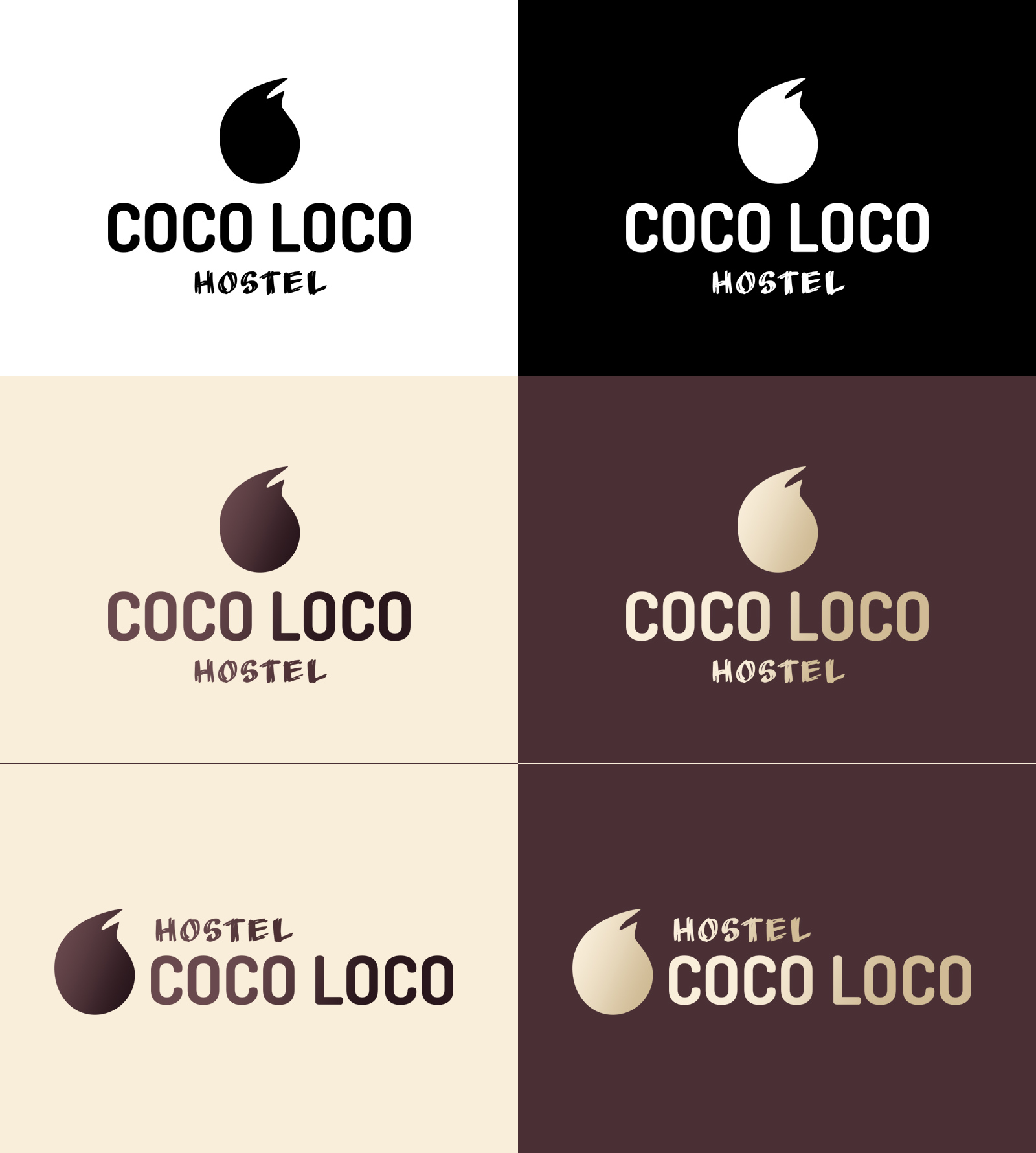 Coco Loco Logo (Dark) by Julian Gaviria on Dribbble