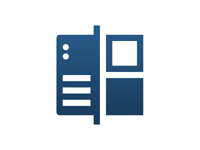 Server-Side Split Testing Icon abtest icon icon design illustration logo server vector