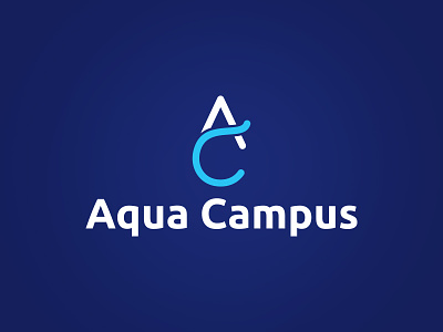 AquaCampus design logo logo design logotype monogram symbol