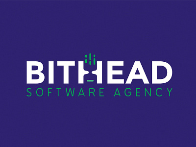 Bithead Logo logo design logotype software agency