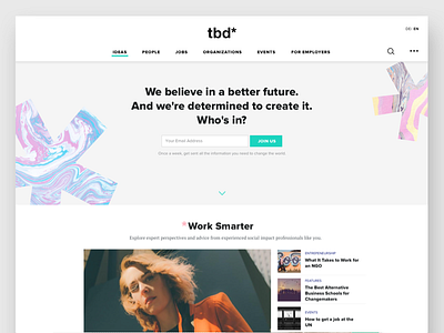 tbd Homepage