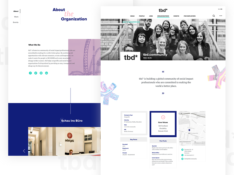 Landing Page Organizations Profile By Anida Design On Dribbble