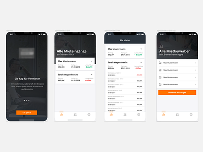 App For Landlords bank connection finance ios app iphone x landlords payment rent check