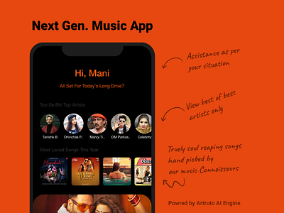 Music App design experience meme minimalist mobileapp music music app music player typography ui user ux