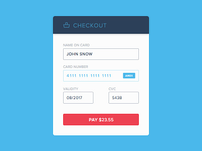 Credit Card Checkout checkout credit card dailyui form