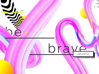 Be Brave colors design minimal modern