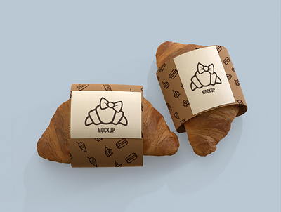 Bread Packaging Mockup With Label business paper