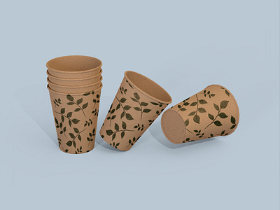 Disposable Paper Coffee or Juice Cup Moc Graphic by pmvchamara · Creative  Fabrica