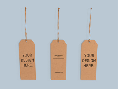 Mockup long label with strip sale price