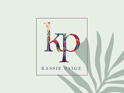 Kassie Paige colorful fashion floral flowers logo pattern