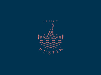 Rustik clean design house lake lineart logo minimalistic organic rustic vintage vintage logo wood