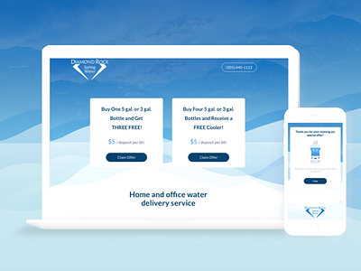 Water landing page