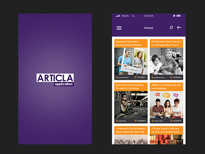 Articla App app design ghonaimovic mobile