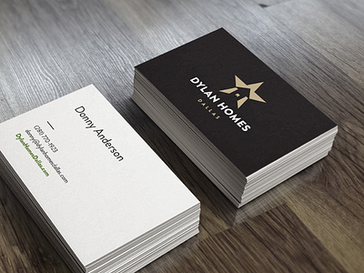 Dylan Homes business card design