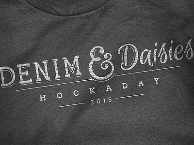 Denim & Daisies t-shirt branding design hockaday identity logo t shirt