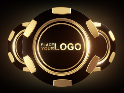 Casino Gold Chip Mockup casino chip chips gambling game gold golden lucky mock up mockup poker stack