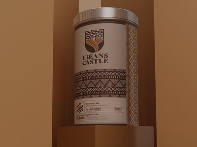 Beans Castle Coffee 3d branding coffee graphic design illustration logo motion graphics packing