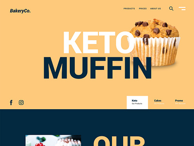 BakeryCo. Website Design adobe illustrator adobe xd bakery design healthy keto landing page prototyping ui ui design user interface web design website wireframing
