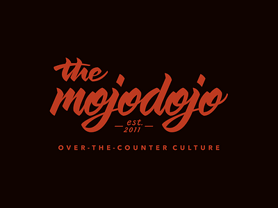 The Mojodojo lettering logotype