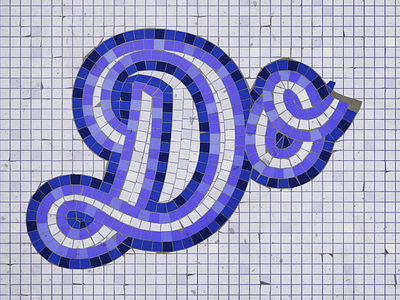 Mosaic WIP custom type experimentation font design lettering mosaic script typography