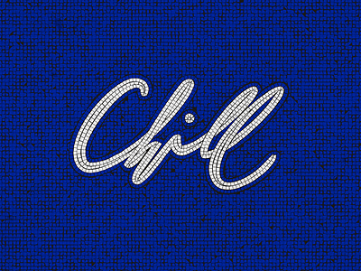 Chill Mosaic (WIP) custom type experimentation font design lettering mosaic script typography
