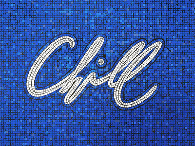 Chill. It's only Monday :) custom type experimentation font design lettering mosaic script typography