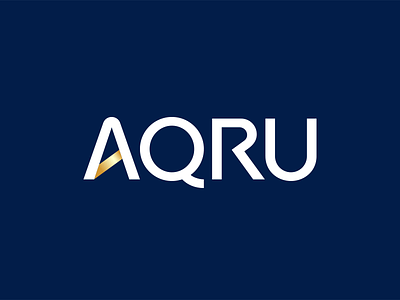 AQRU Brand Positioning & Logo Design branding custom type font font design type design typeface typography