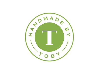 Logo - Handmade by Toby artisanal handmade interiors lifestyle brand logo design minimalist pantone greenery
