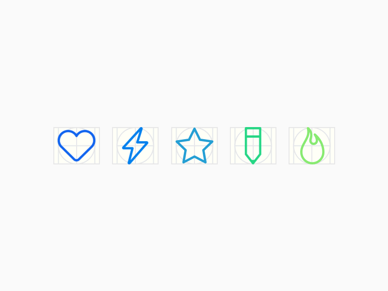 Value Icons after effects animation blue flat green icons logo mark minimal stroke symbolism
