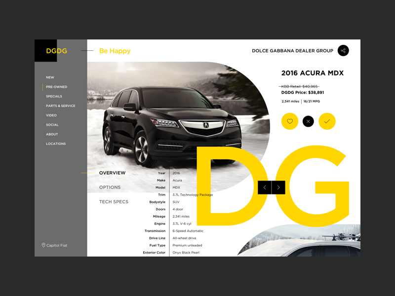 Vehicle Detail Page