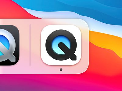 QuickTime icon redesign Big Sur