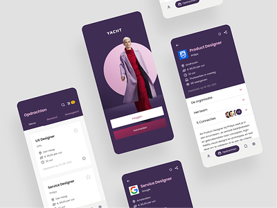 App for freelancers app application concept design interface mockup ui