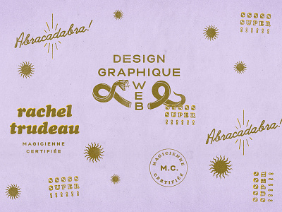 Personnal branding badge branding branding design design logo magic snake star typography vintage