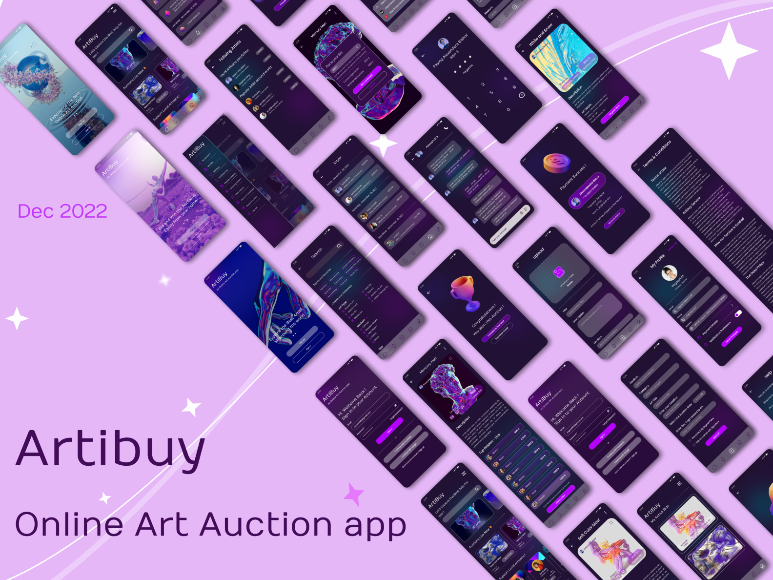 Online Art Auction app Designs Figma by YogasriM on Dribbble