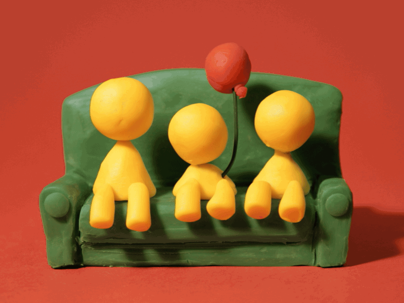 Hello dribbble! animation claymation gif kimchi