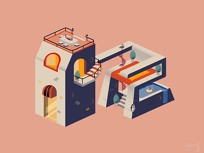 1-30 Daily Project isometric illustration vector