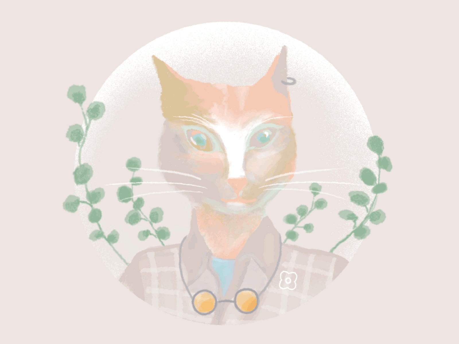 0-30 Daily Project 100practice animation cat classic cute digital drawing illustration loop motion graphic practice journey pastel color timeless