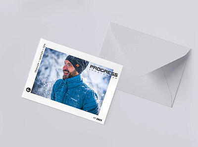 PF2023 card envelope greeting card pf2023 postcard ski skisport smile snow snowboard sport sportswear
