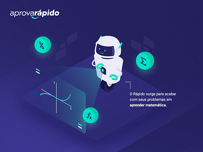 Aprova Rapido design draw illustration math robot