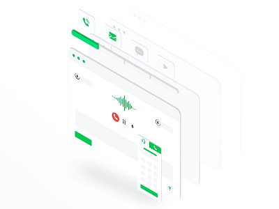 Screen illustration illustration interface isometric screen technology ui ux