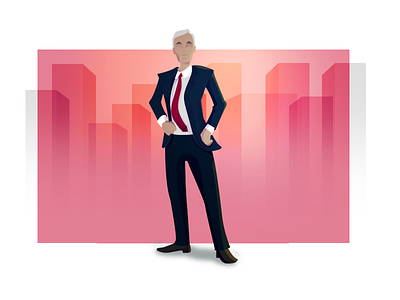 Business man business design illustration interface man technology ui ux