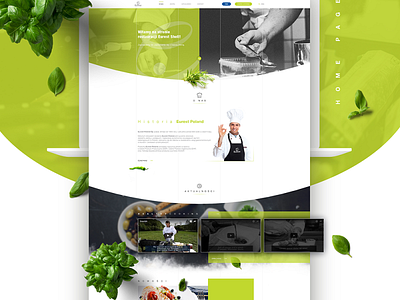 Restaurant Website branding cook design food green responsive restaurant ui ux web website