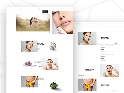 BeaBeauty Clinic Website aesthetic beauty branding clean clinic design logo ui ux web website