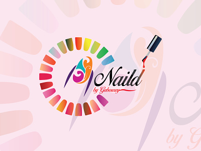 Naild by Gabourey beauty branding creative design gelnails graphic design logo manicure nail nailartist nailpro nailsart nailstyle pedicure vector