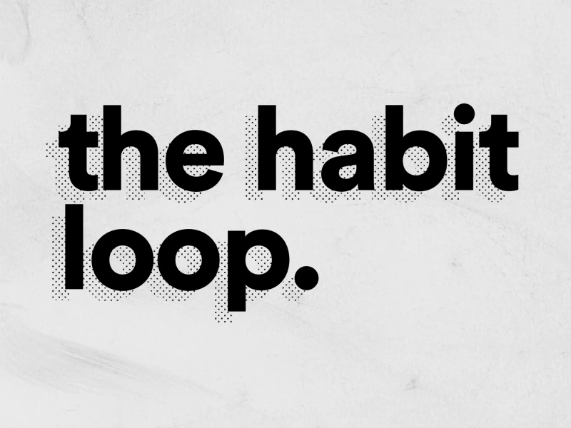 The Habit Loop animation design gif illustration kinetic typography motion motion graphics type typography