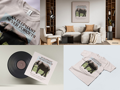 Elephant apparel clothing design fashion graphic design poster design print